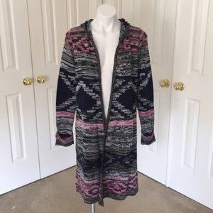 One World Hooded Long Cardigan